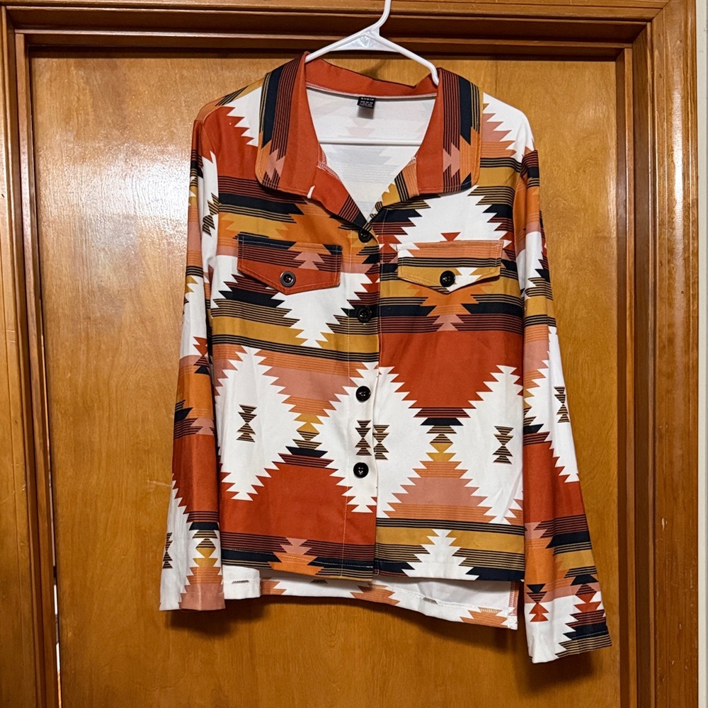 SHEIN Multicolor Patterned Shirt